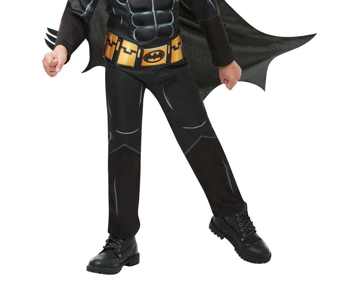 Role-play set for kids Batman (padded jumpsuit with half belt, cape, mask), size 7-8 years